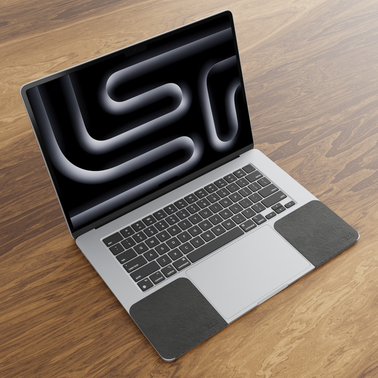 Large WatchPads in Black- top-side view
