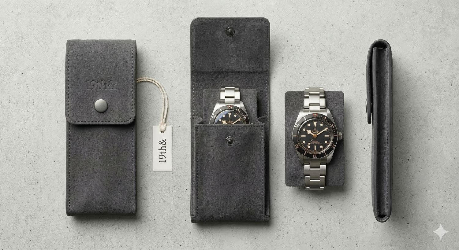Slim and high quality watch pouch