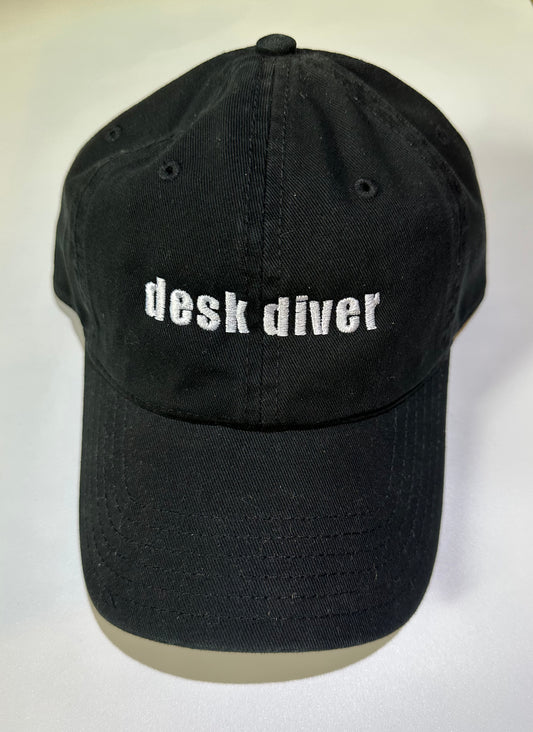 "Desk Diver" Embroidered Baseball Cap
